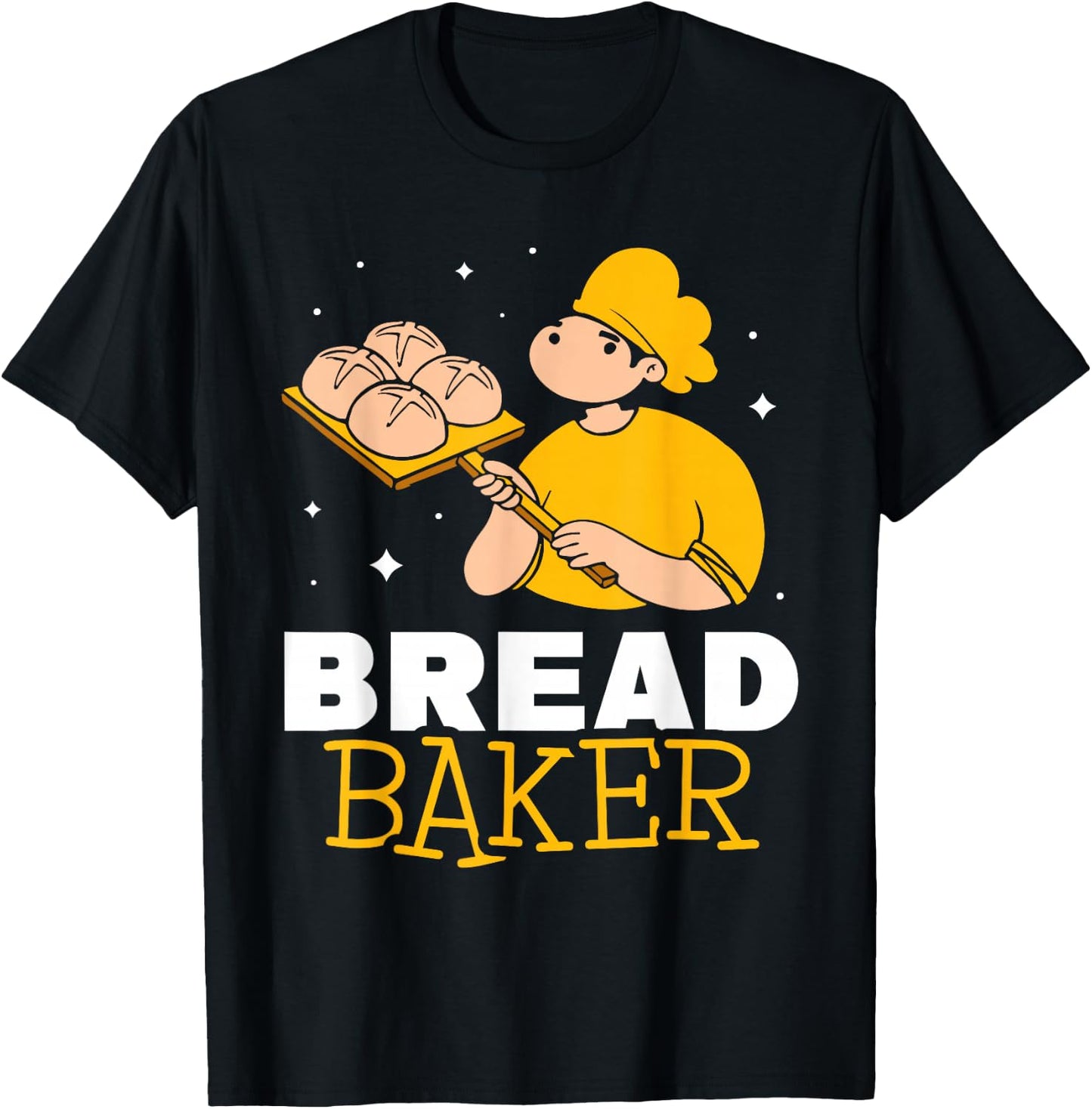 Bread Baker Loaf Baking Bake T-Shirt - T-Shirt | Black