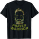 Prayer Warrior Men Camo God Jesus T-Shirt - T-Shirt | Black