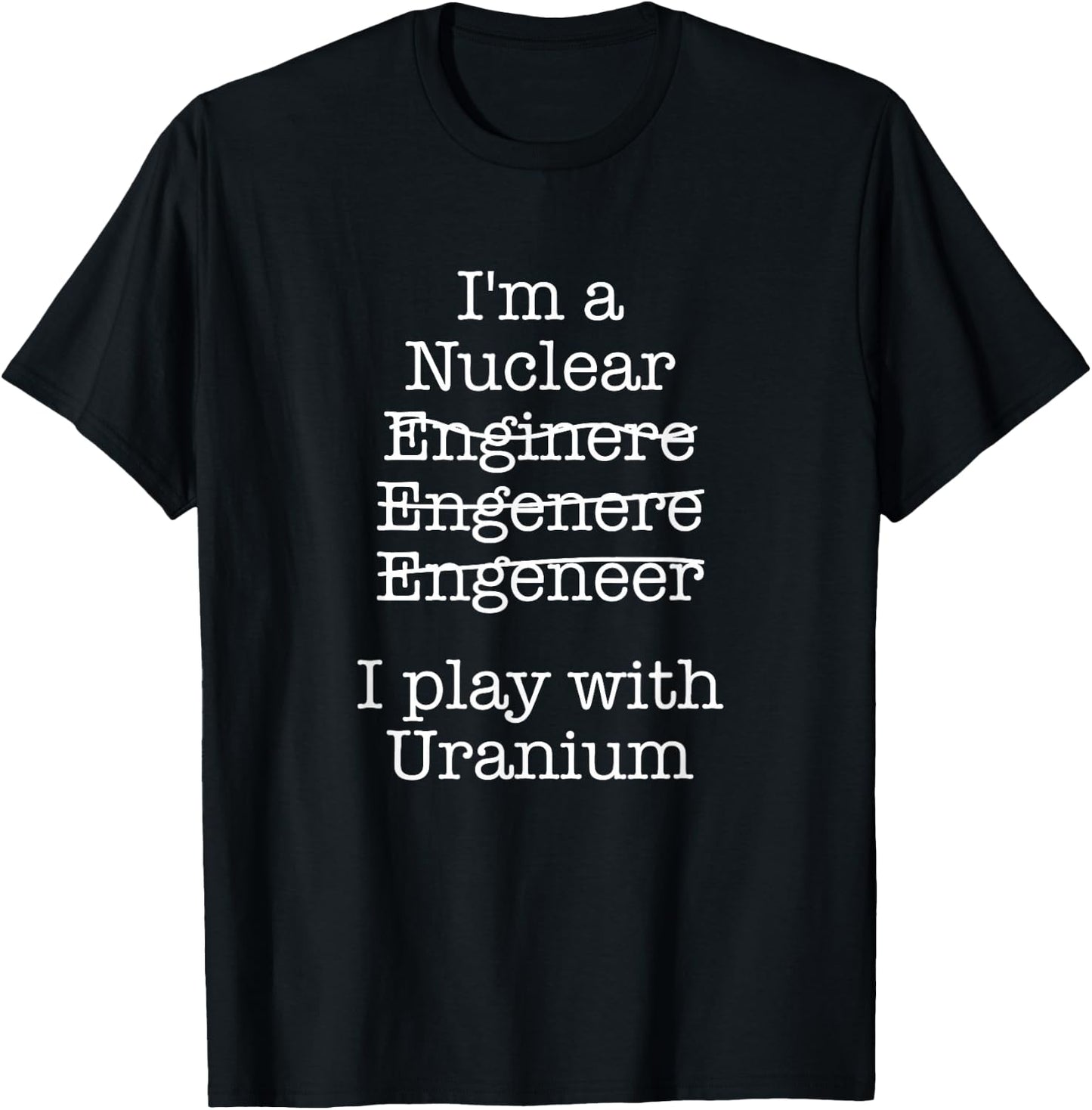 Nuclear Technician & Nuclear Plant Worker Outfit - Men's Black X-Small Classic Fit Short Sleeve Uranium Cotton with Unique Nuclear Reactor Design T-Shirt - T-Shirt | Black