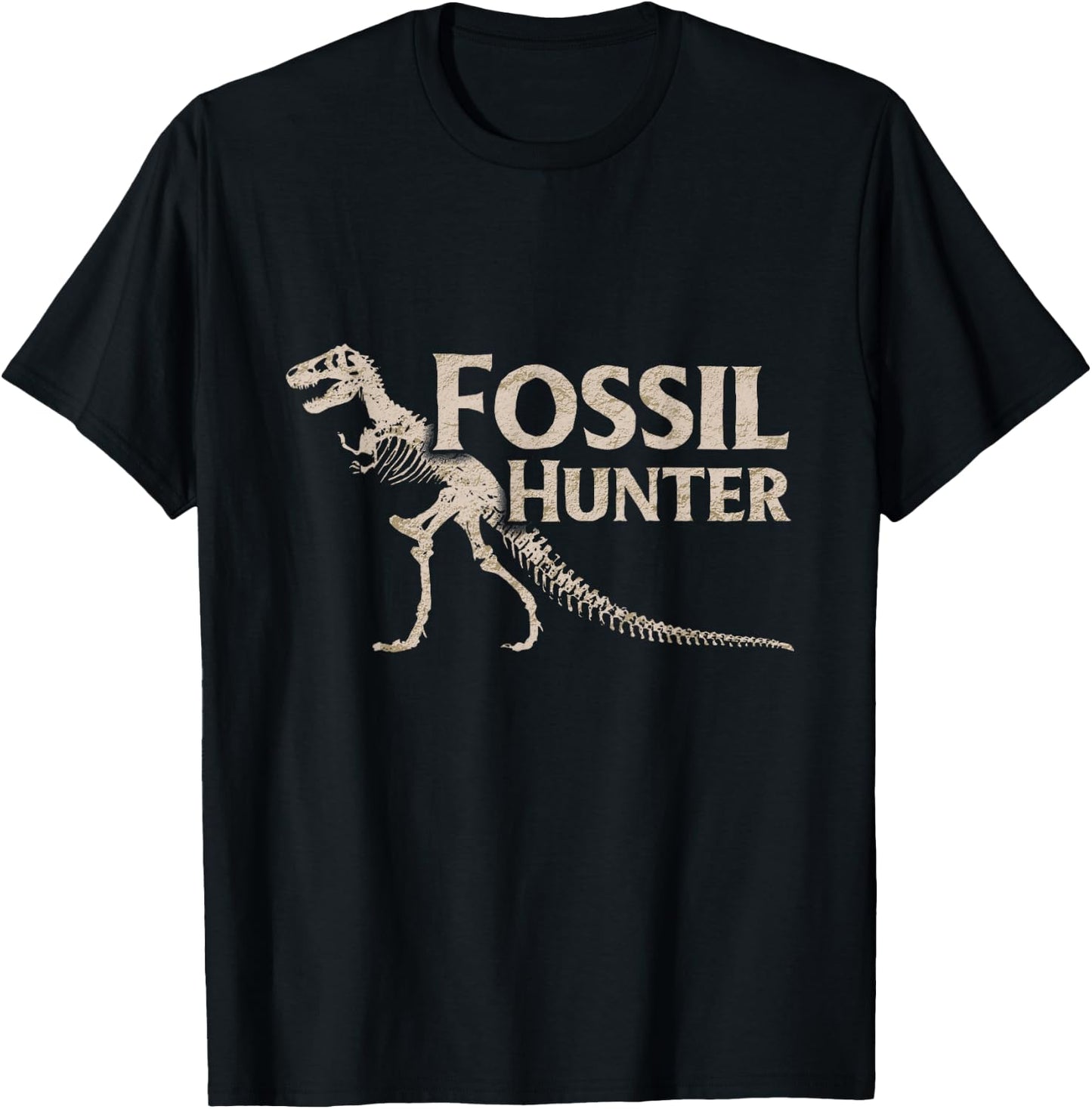 Fossil Hunter Dinosaur T-Shirt - T-Shirt | Black