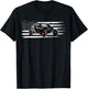 American Flag UTV Side by Side SXS Off Road T-Shirt - T-Shirt | Black