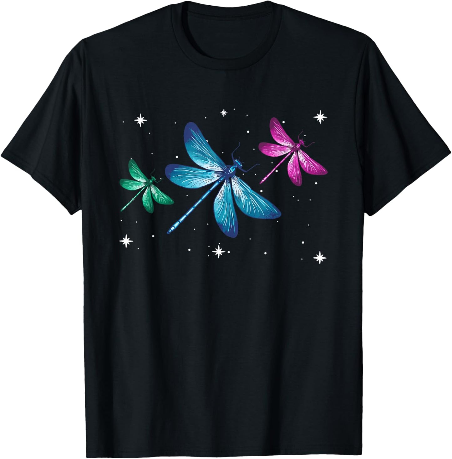 Dragonfly Inspirational Spiritual Animal T-Shirt - T-Shirt | Black
