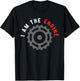 Grunge Mountain Bike I Am The Engine for MTB Trail Riding T-Shirt - T-Shirt | Black