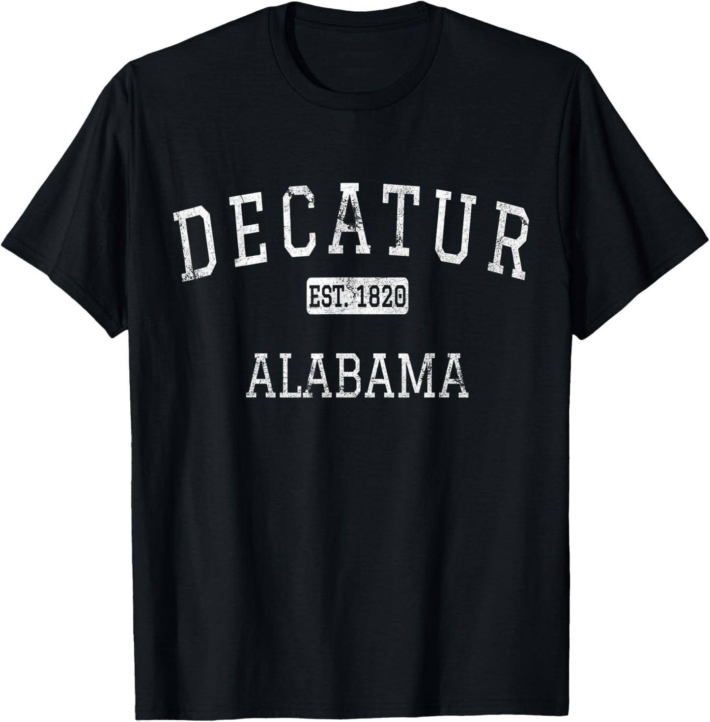 Decatur Alabama AL Vintage T-Shirt - T-Shirt | Black