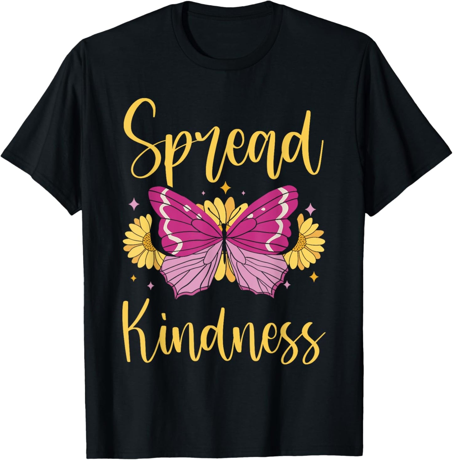Be Kind Spread Kindness Summer Girls T-Shirt - T-Shirt | Black