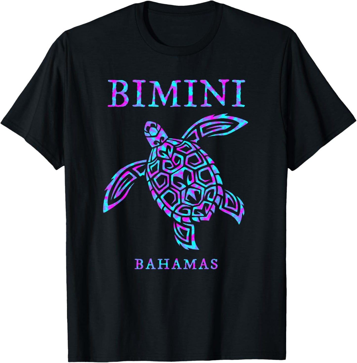 Bimini Bahamas Sea Turtle Boys Girls Toddler Cruise Souvenir T-Shirt - T-Shirt | Black