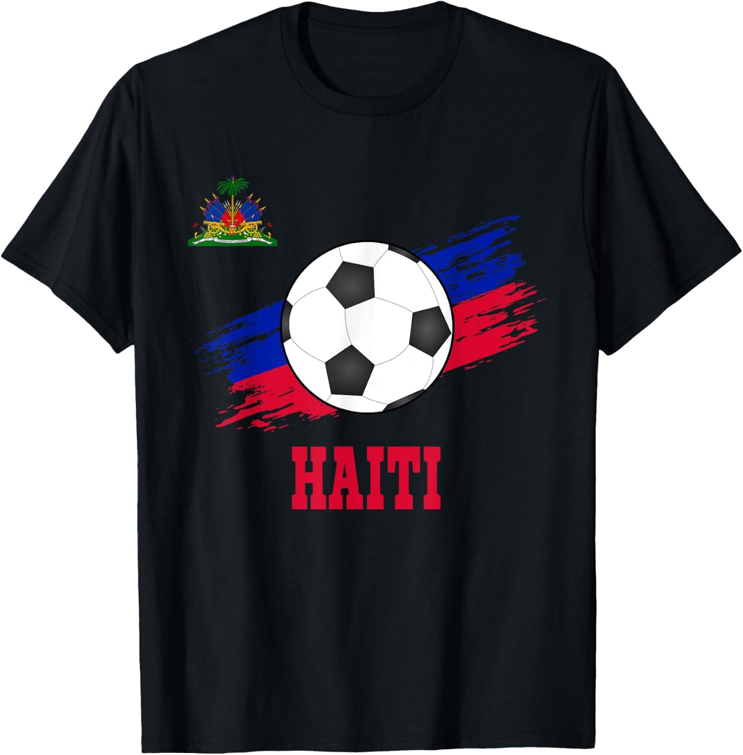 Haiti Soccer Haitian Football Haiti Futbol T-Shirt - T-Shirt | Black