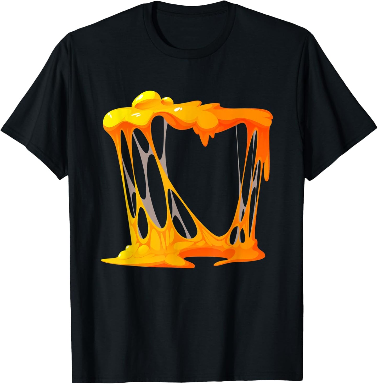 Cheese Costume Swiss Gouda Brie Cheddar Cheesy Halloween T-Shirt - T-Shirt | Black