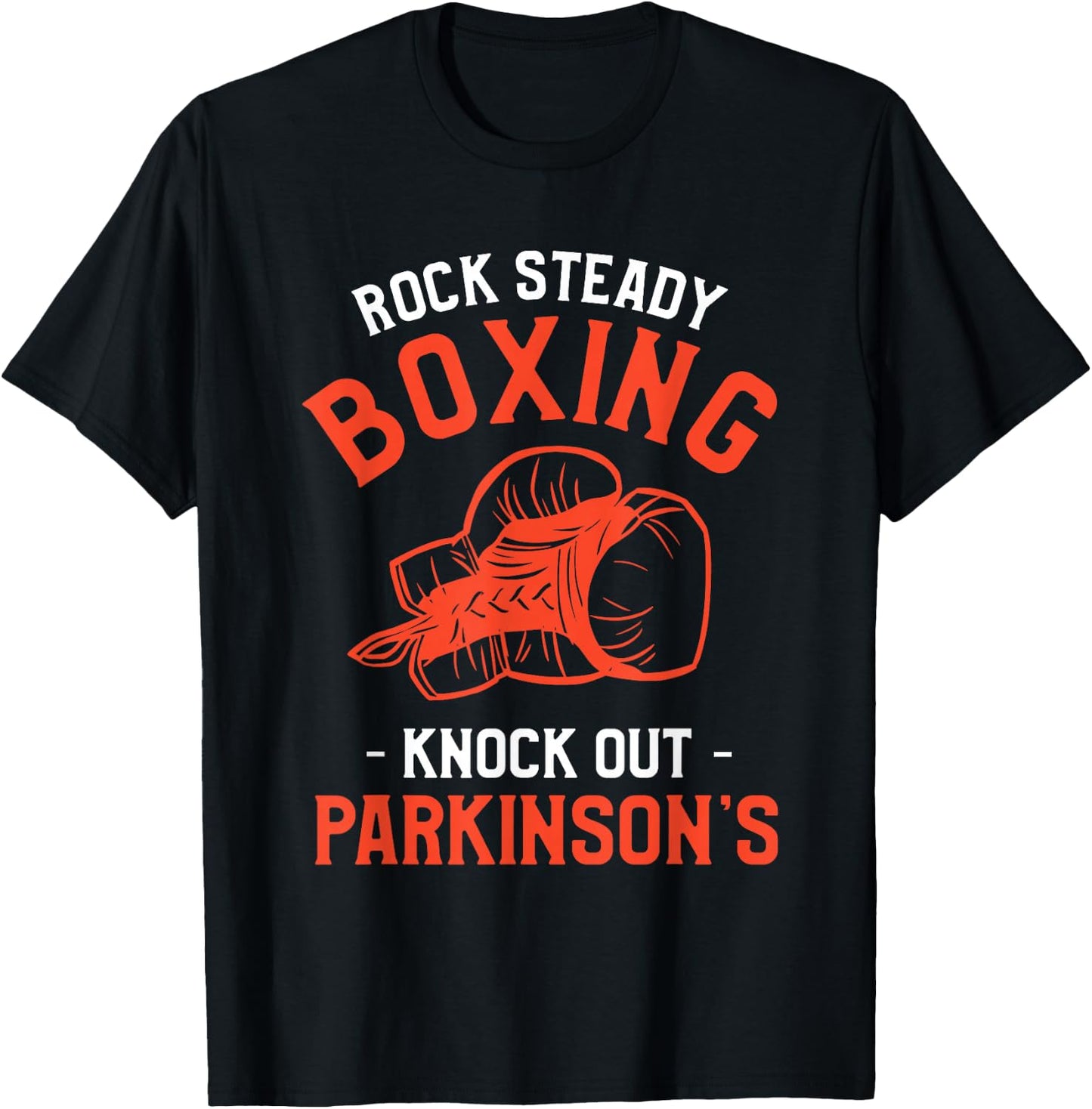 Rock Steady Boxing Knock Out Parkinson's Awareness T-Shirt - T-Shirt | Black