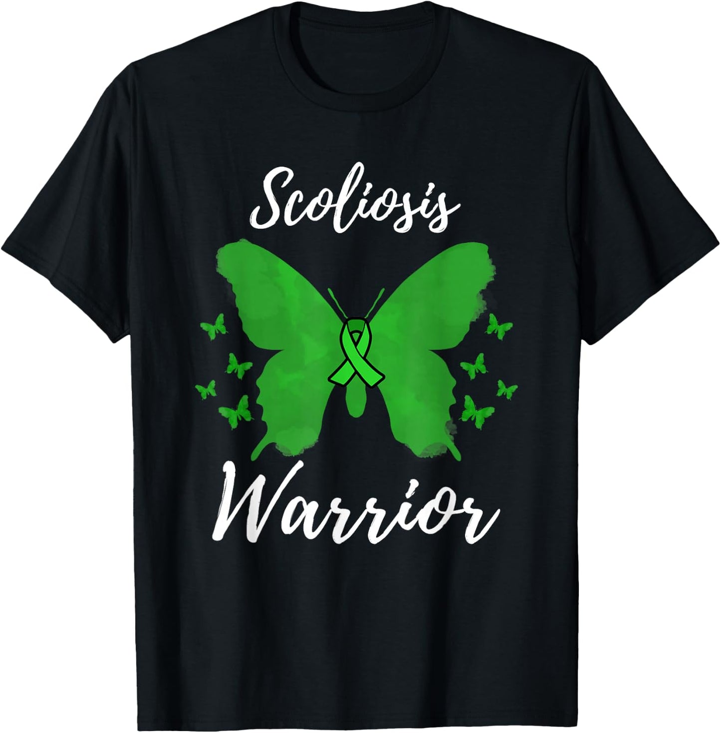 Scoliosis Warrior Scoliosis Awareness T-Shirt - T-Shirt | Black