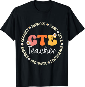 CTE Teacher Appreciation Week Back to School Men Women Kids T-Shirt - T-Shirt | Black