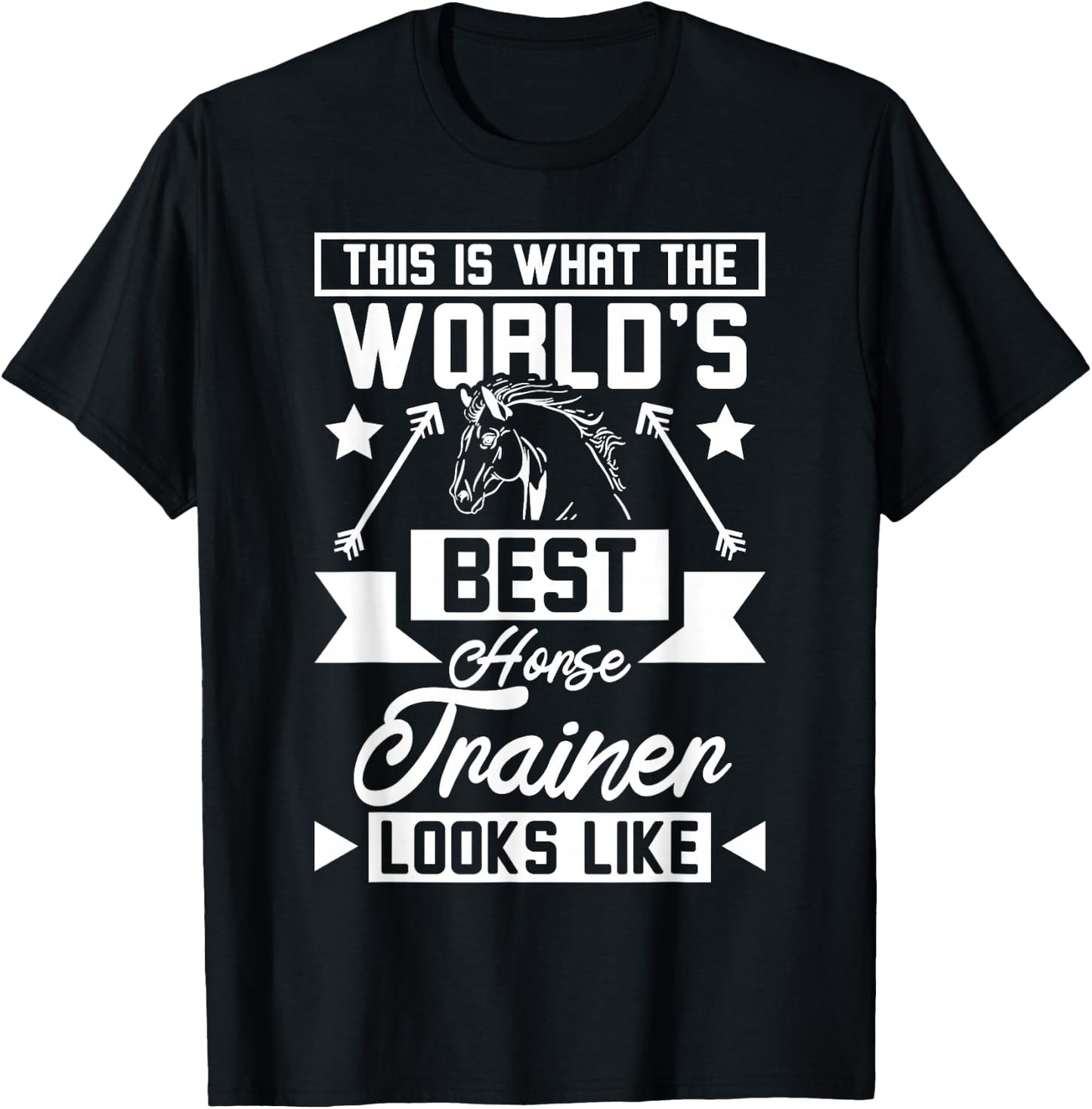 World's best horse trainer T-Shirt - T-Shirt | Black
