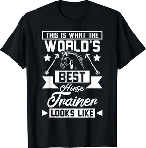 World's best horse trainer T-Shirt - T-Shirt | Black
