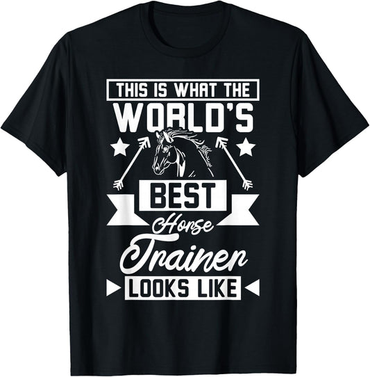 World's best horse trainer T-Shirt - T-Shirt | Black