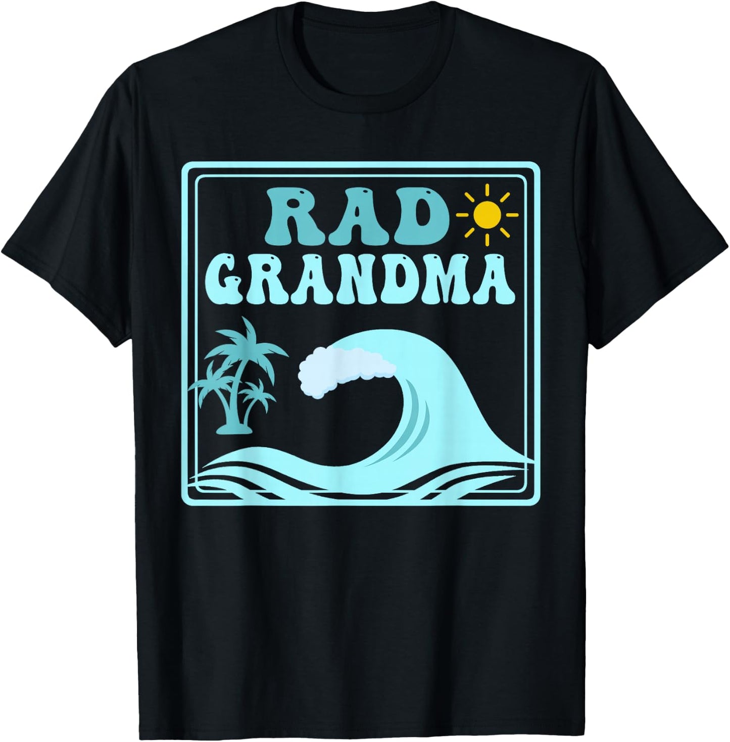 Rad Grandma The Big One 1st Birthday Surf Family Matching T-Shirt - T-Shirt | Black