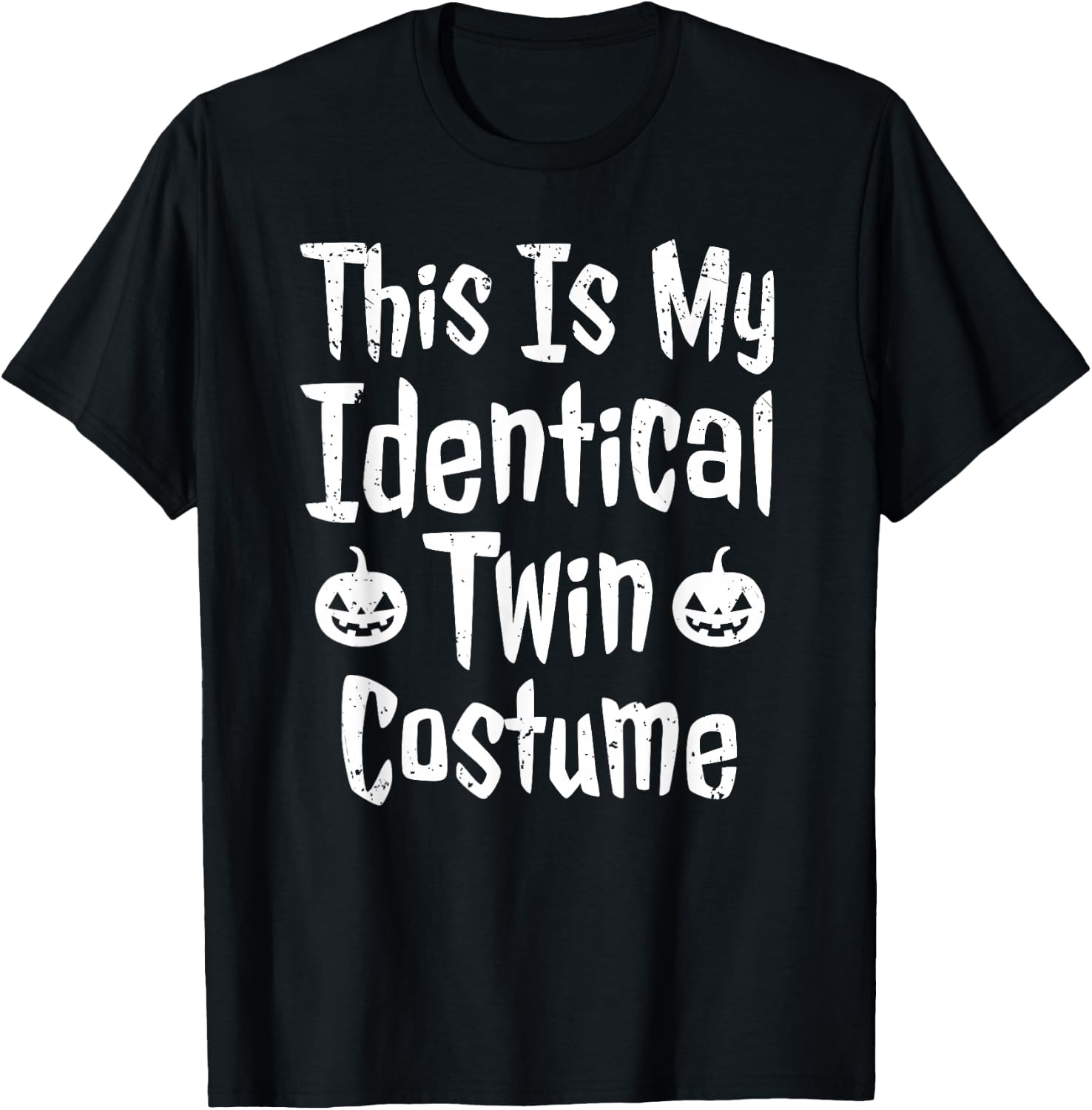 This Is My Identical Twin Costume Funny Halloween Twin T-Shirt - T-Shirt | Black