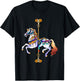 Carnival Carousel Horse Design T-Shirt - T-Shirt | Black