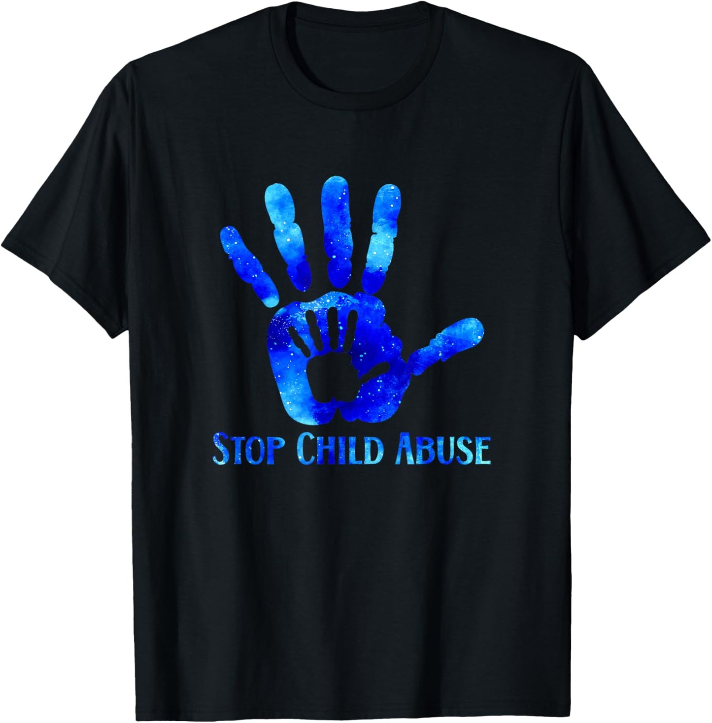 Stop Child Abuse Prevention Awareness Month T-Shirt - T-Shirt | Black