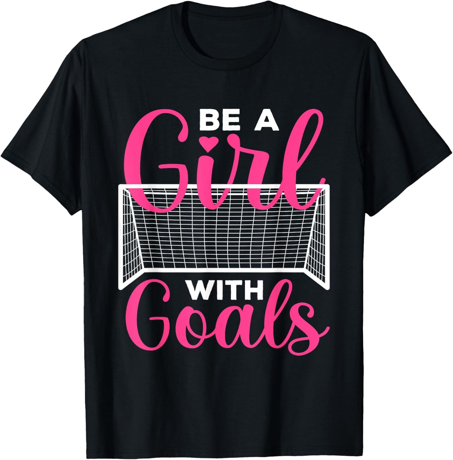 Funny Soccer Art For Girls Teens Women Soccer Lovers Players T-Shirt - T-Shirt | Black