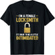 Lock Picking. I'm A Female Locksmith T-Shirt - T-Shirt | Black