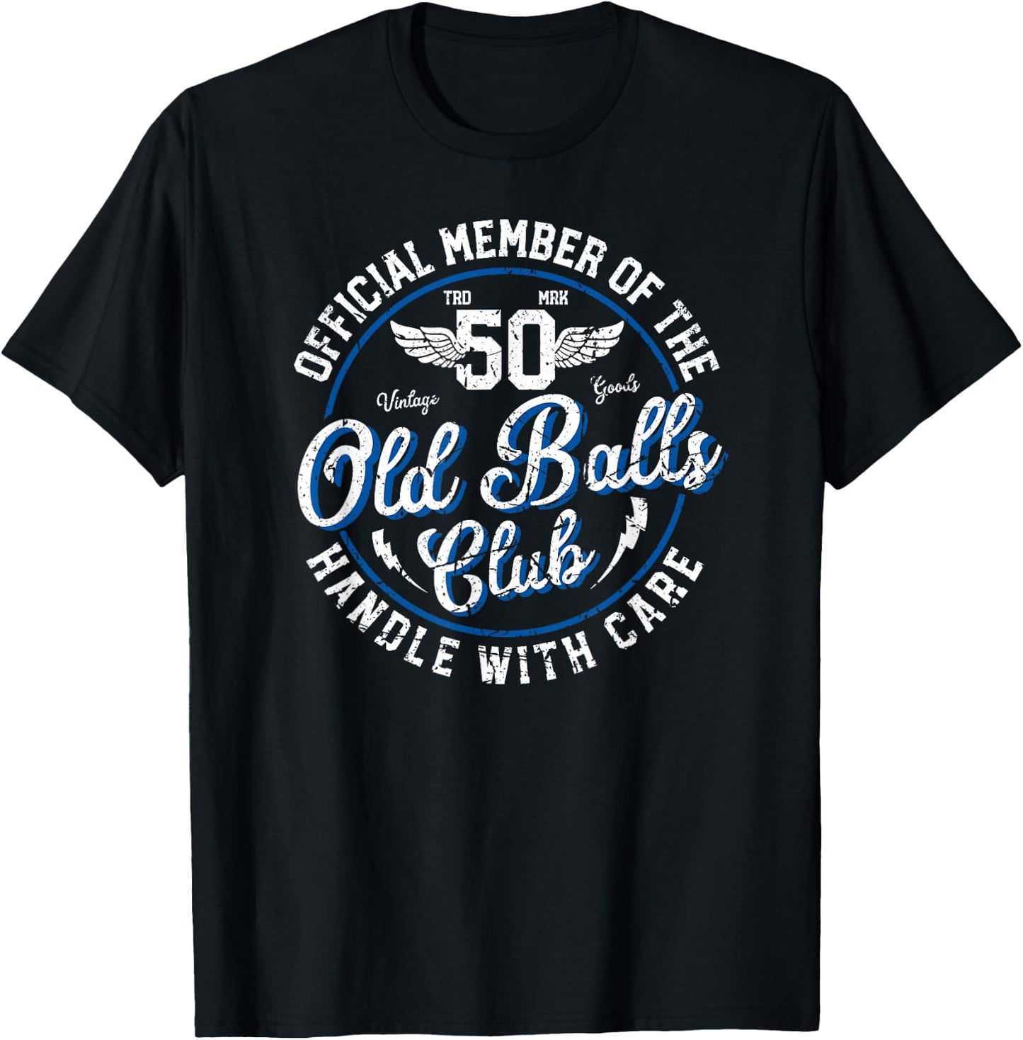 Over the Hill 50th Birthday for Old Man Birthday T-Shirt - T-Shirt | Black