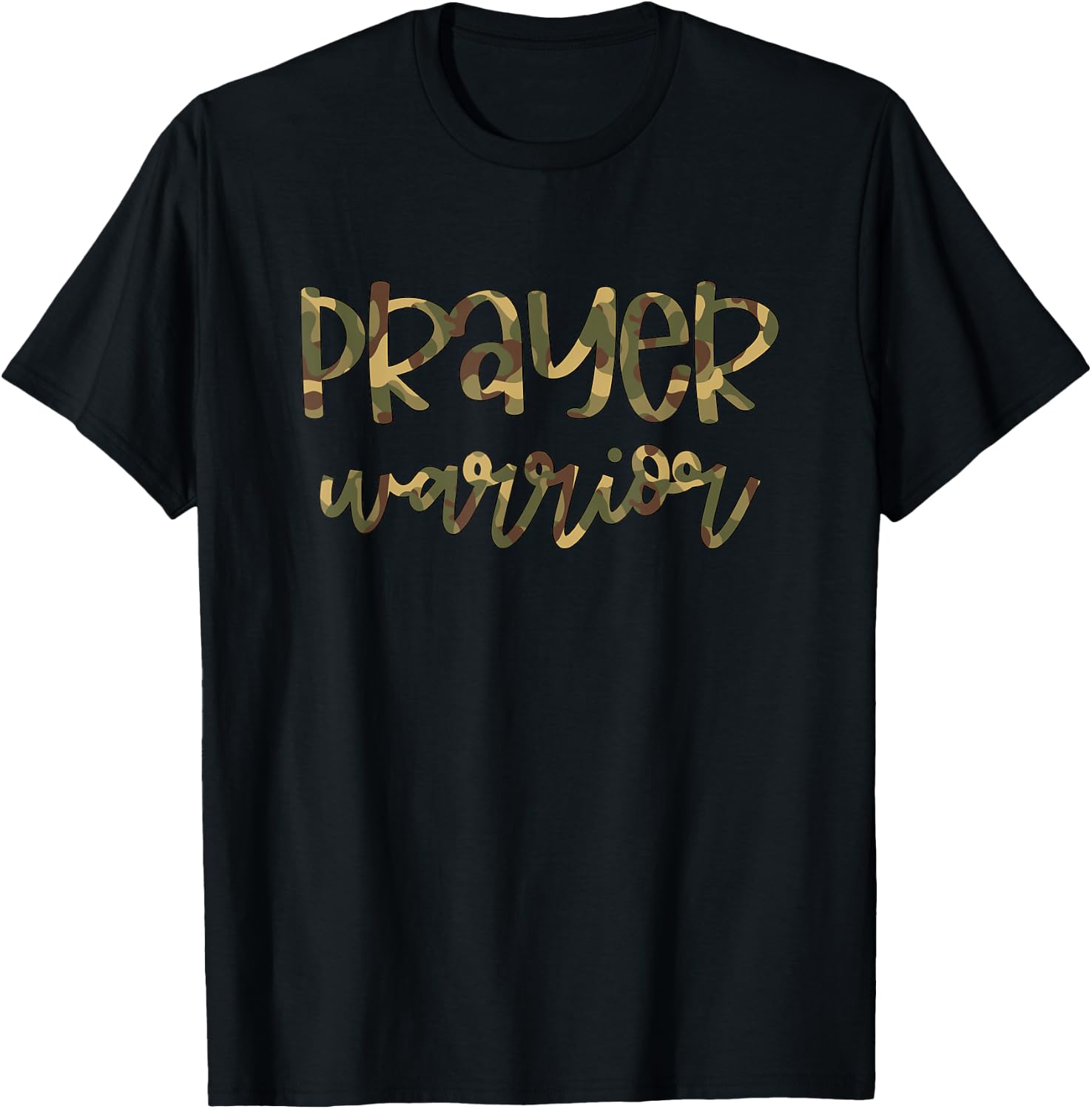 Prayer Warrior Christian Faith T-Shirt - T-Shirt | Black