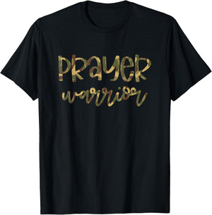 Prayer Warrior Christian Faith T-Shirt - T-Shirt | Black