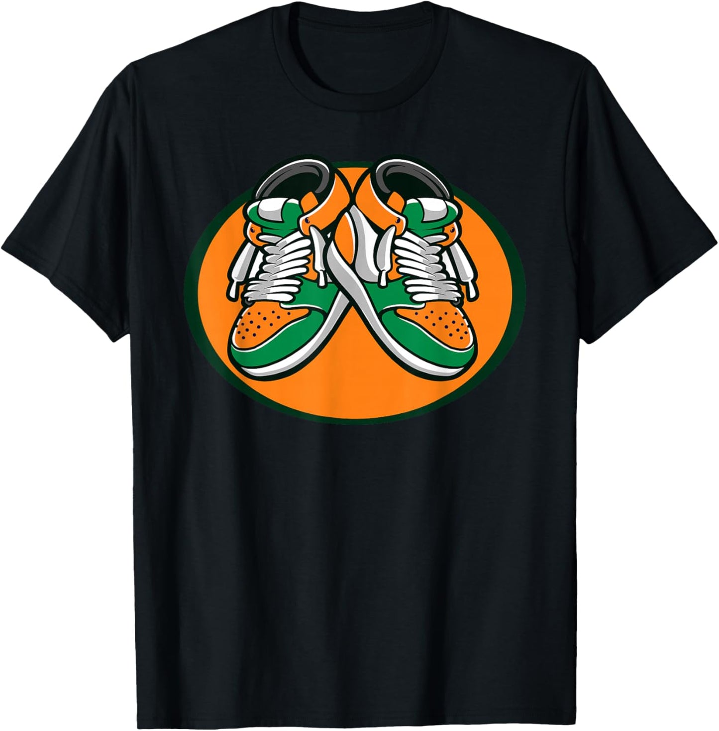 Florida AM Apparel Black Modern Casual , -Adults, Small, Short Sleeve, Basketball Cartoon T-Shirt - T-Shirt | Black