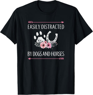 Horse Shirt Teens Girls Kids Horse Lovers T-Shirt - T-Shirt | Black