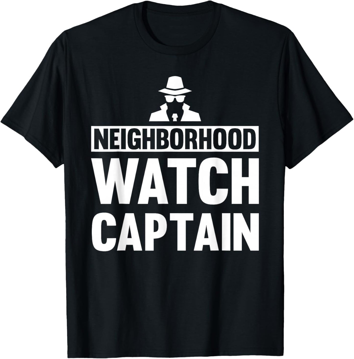 Neighborhood Watch Captain Uniform T-Shirt - T-Shirt | Black