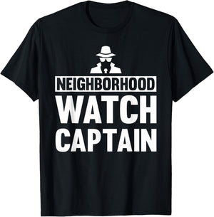 Neighborhood Watch Captain Uniform T-Shirt - T-Shirt | Black