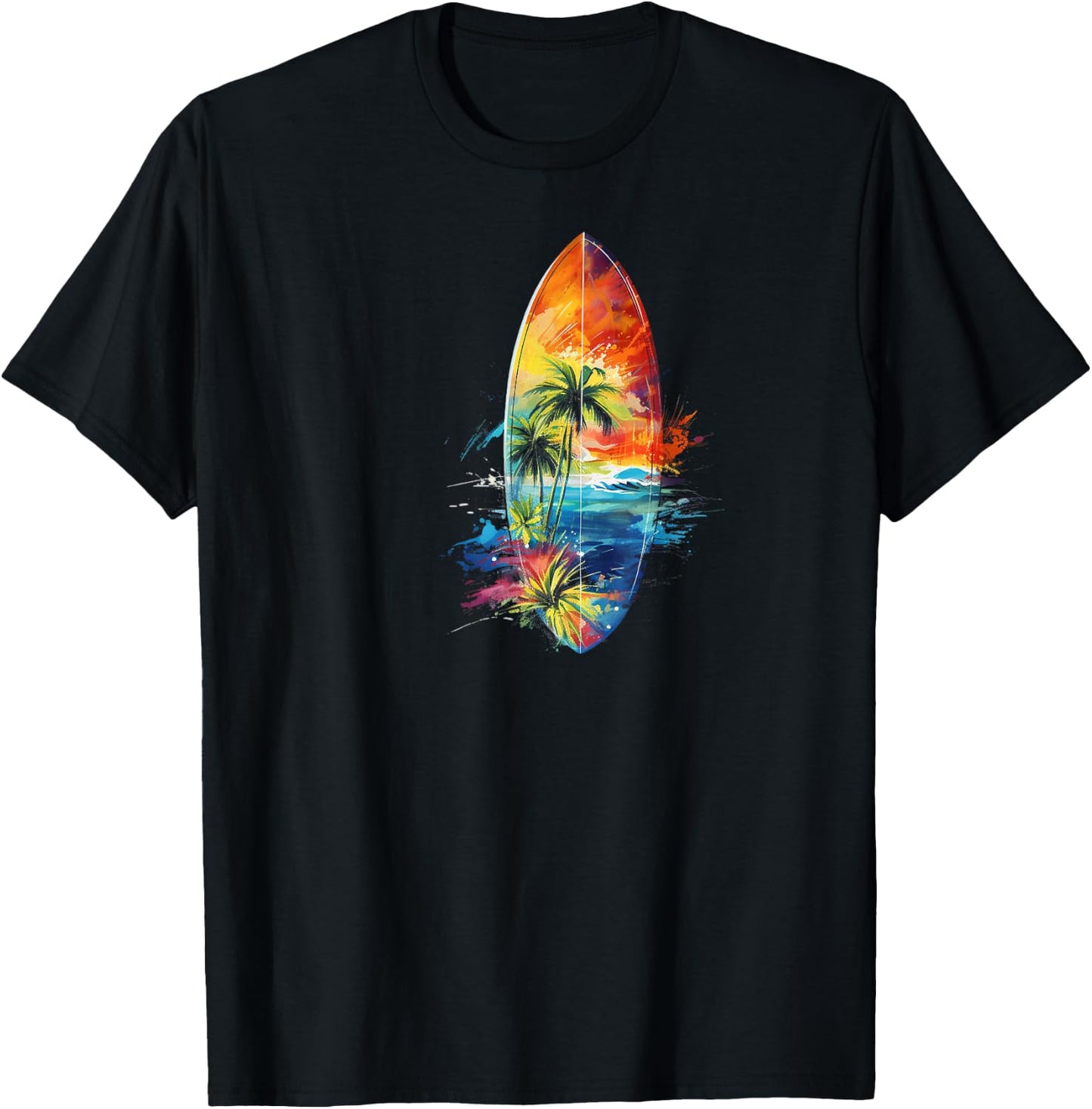 Surfing Surfboard Surfboarder Surfer T-Shirt - T-Shirt | Black