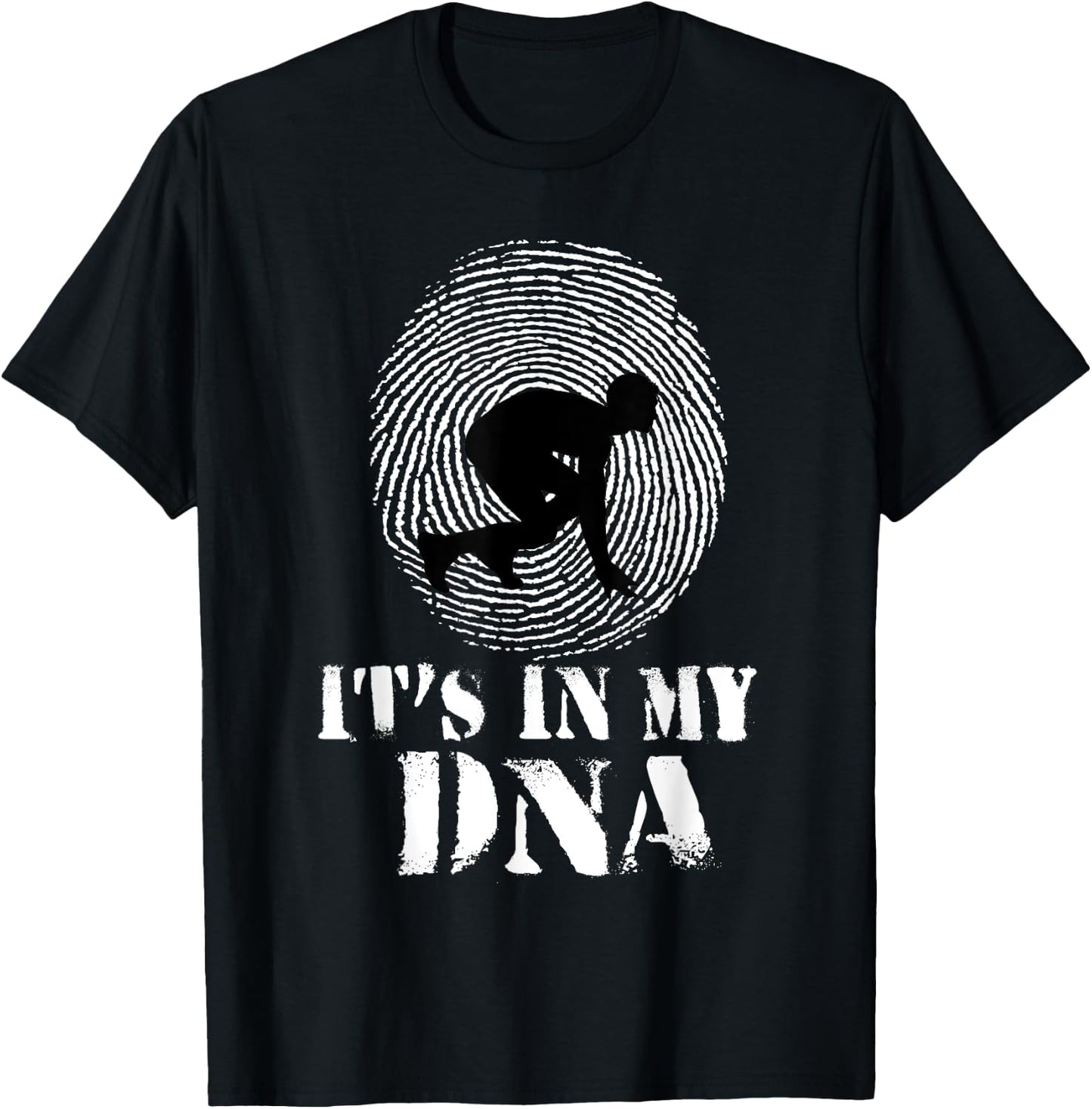 Running Sprint Track and Field It's in my DNA T-Shirt - T-Shirt | Black