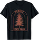 Perrot State Park Wisconsin Vintage Tree T-Shirt - T-Shirt | Black
