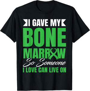 Bone Marrow Transplant Warrior Bone Marrow Cancer Donation T-Shirt - T-Shirt | Black
