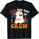 PICU Boo Boo Crew Funny Nurse Ghost Halloween T-Shirt - T-Shirt | Black