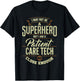 Superhero Patient Care Tech PCT Medical Technician Apparel T-Shirt - T-Shirt | Black