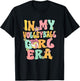 In My Volleyball Girl Era Retro Groovy Volleyball Girl Funny T-Shirt - T-Shirt | Black