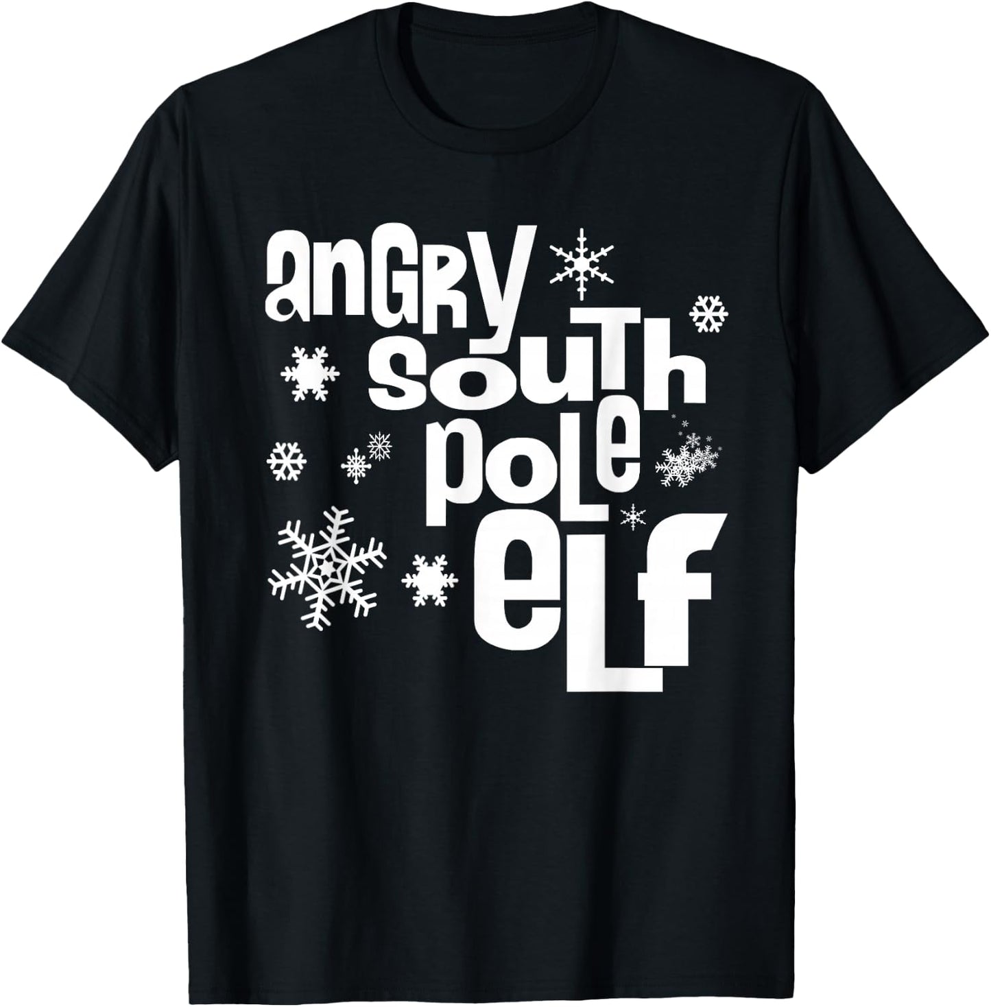 Angry South Pole Elf T-Shirt - T-Shirt | Black