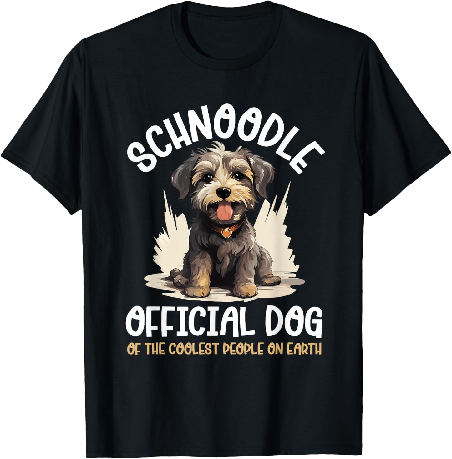 Schnoodle Snoodle Dog Breed Pet Schnoodle Official Dog T-Shirt - T-Shirt | Black