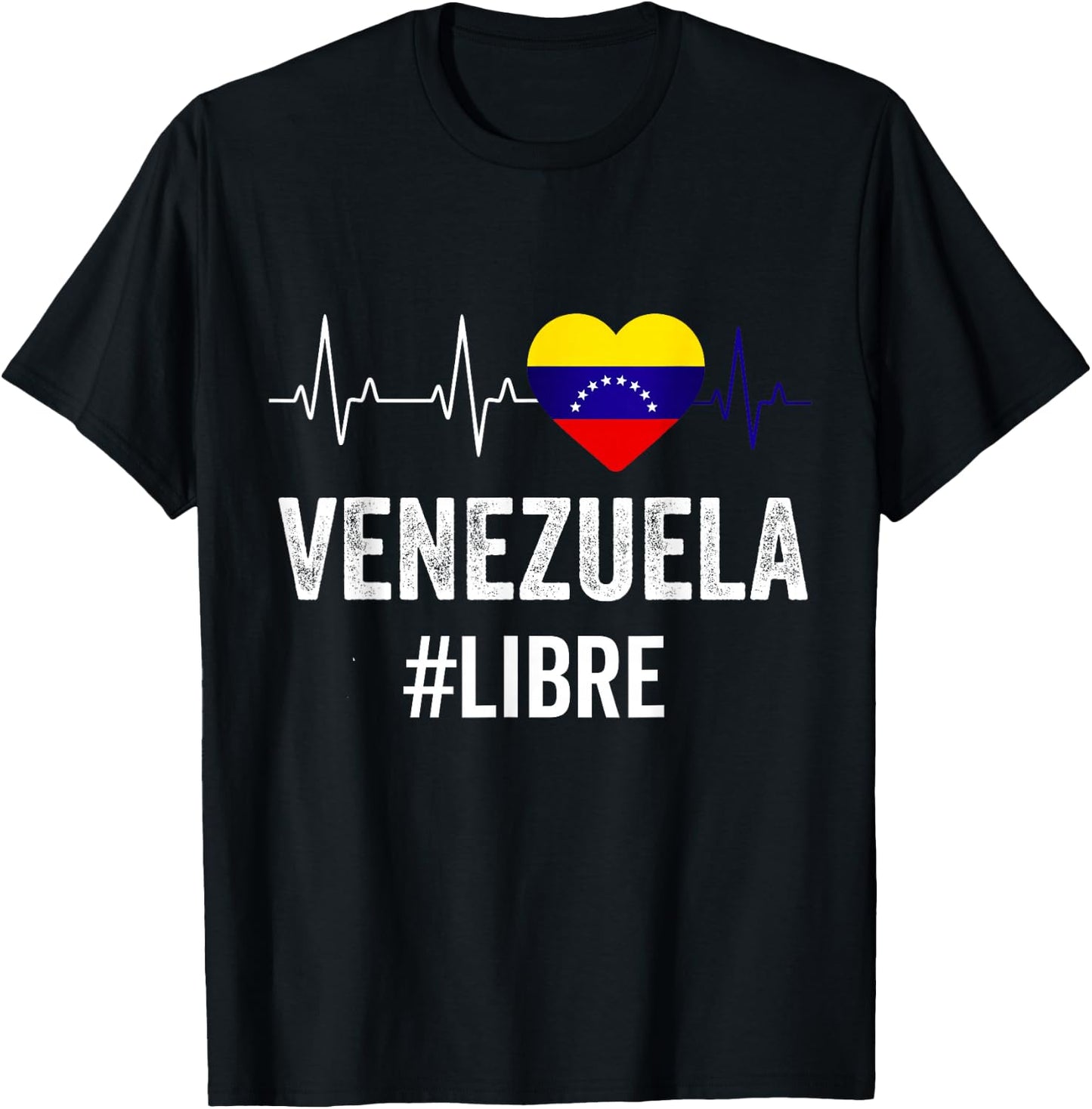 Venezuela Libre Flag Pride Bandera Venezolana Camiseta Root T-Shirt - T-Shirt | Black