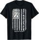 You'll Never fight Alone Flag White Lung Cancer Awareness T-Shirt - T-Shirt | Black