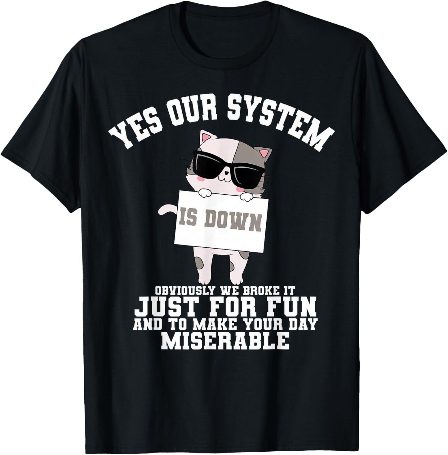 Tech Support Help Desk Information Technology Call Center T-Shirt - T-Shirt | Black