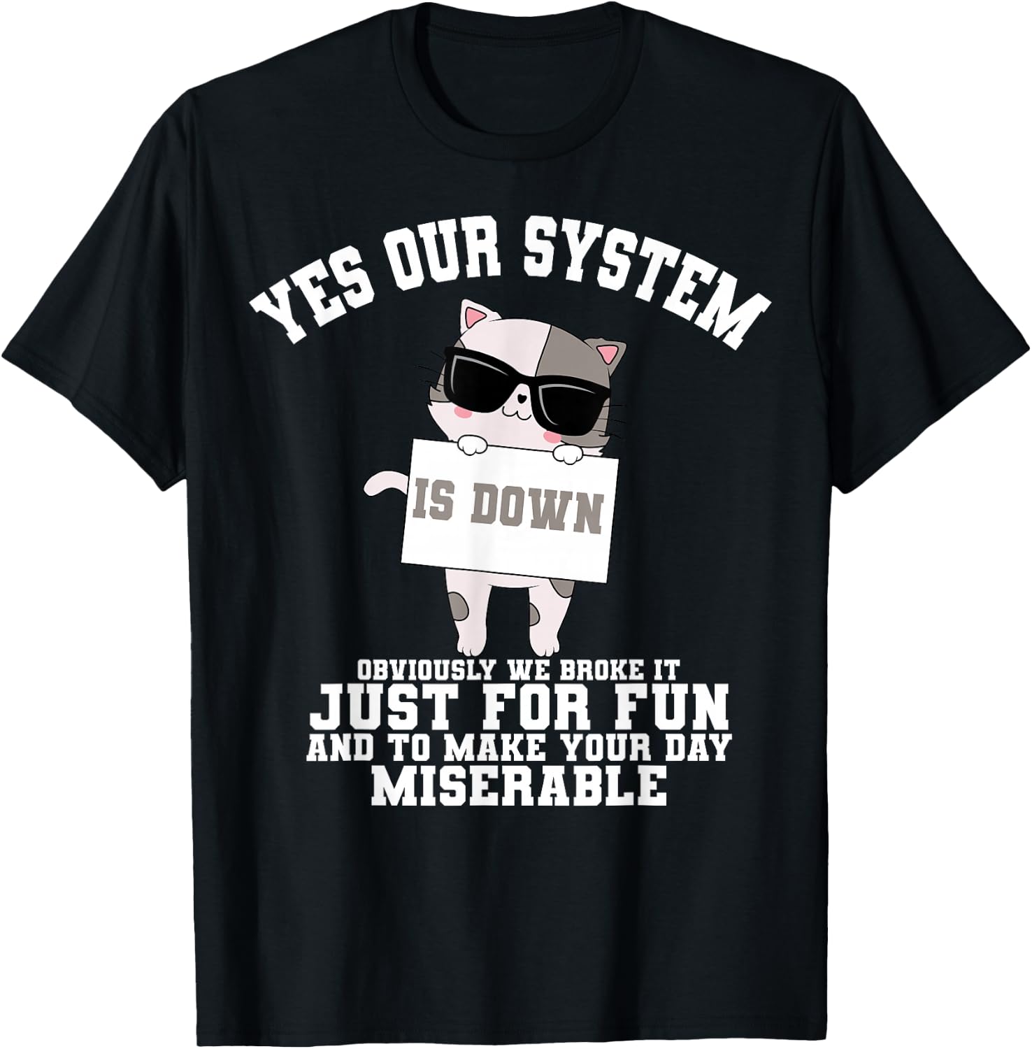 Tech Support Help Desk Information Technology Call Center T-Shirt - T-Shirt | Black