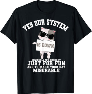 Tech Support Help Desk Information Technology Call Center T-Shirt - T-Shirt | Black