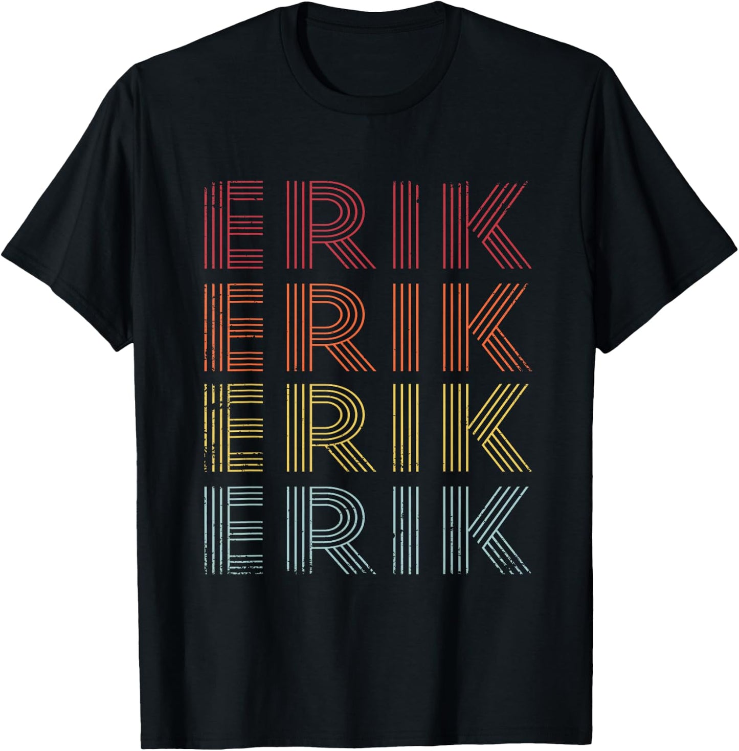 Erik Retro Vintage Style T-Shirt - T-Shirt | Black