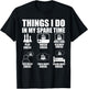 Things I Do In My Spare Time Chess Player Boys Funny Chess T-Shirt - T-Shirt | Black