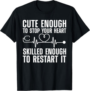 Nurse Gift CNA ER RN Nurse Accessories & Stuff Cool Nurse Women Medical Assistant Nursing Aide CNA T-Shirt - T-Shirt | Black