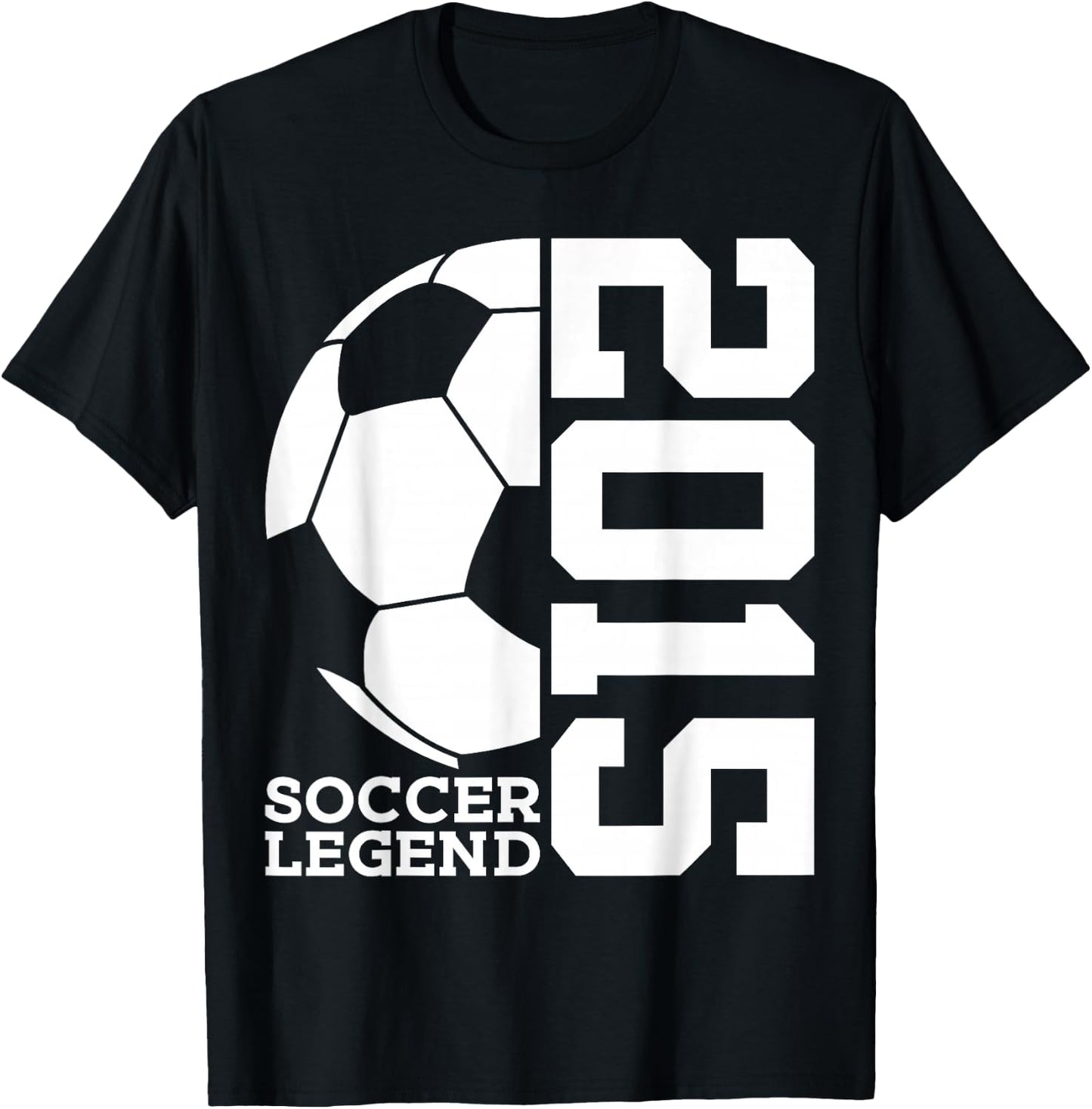 Soccer Legend 2015 11th Birthday Soccer T-Shirt - T-Shirt | Black