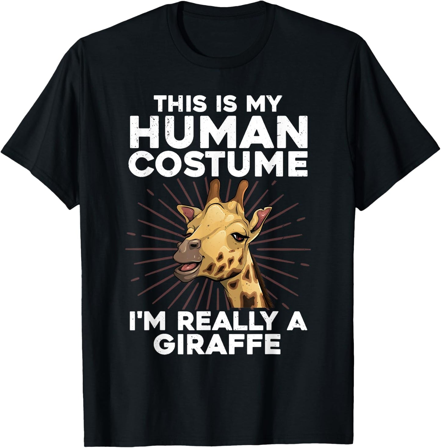 Cool Giraffe Women Zoo Animal Lovers Safari Wildlife T-Shirt - T-Shirt | Black